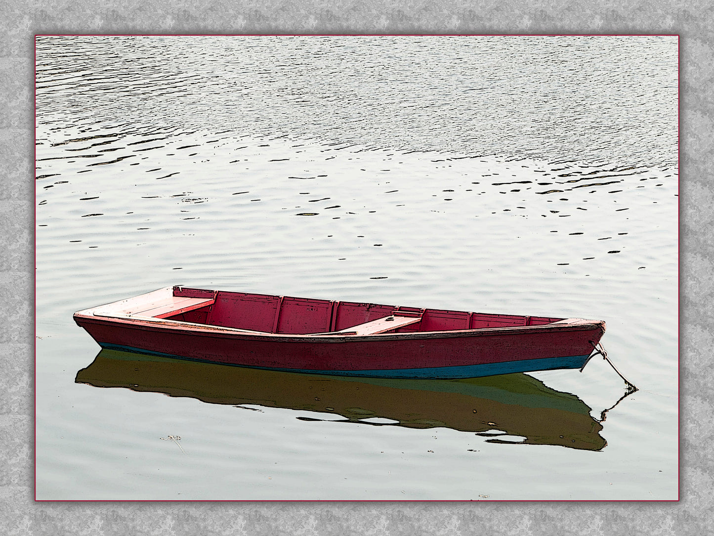 Red Dinghy Fabric Panel - BOA-010C