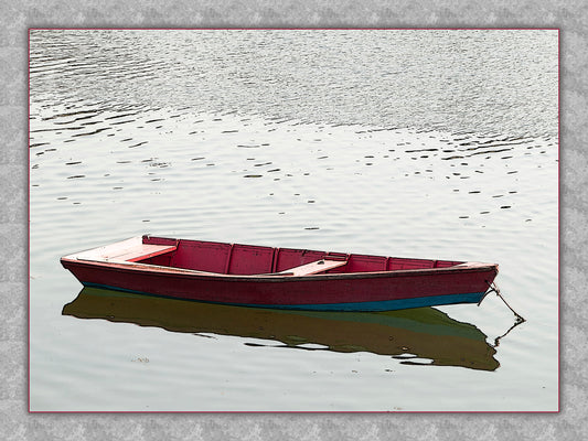 Red Dinghy Fabric Panel - BOA-010C