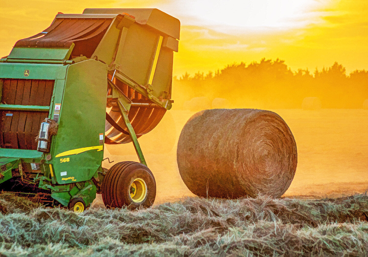 Bailing Hay Fabric Panel - FAR-001C