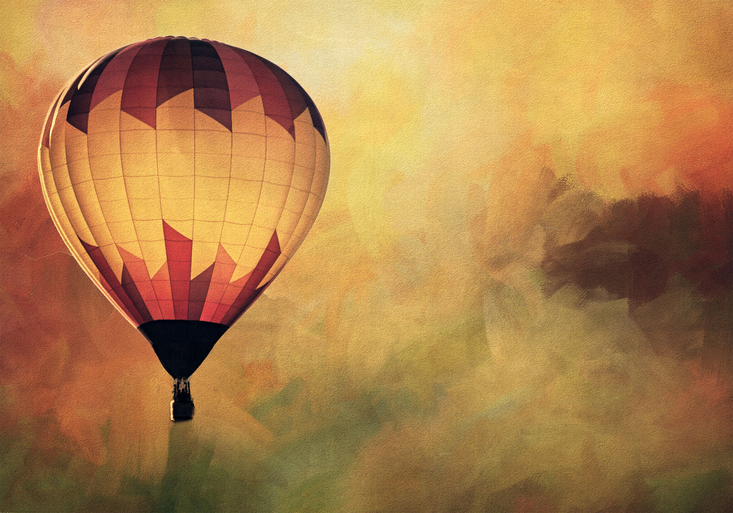 Hot Air Balloon Fabric Panel - AFT-011C