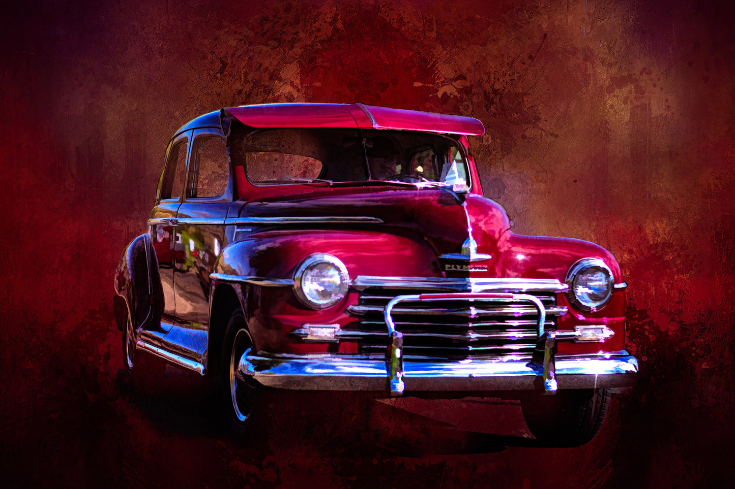 Cool Maroon Plymouth Fabric Panel - TVC-020C