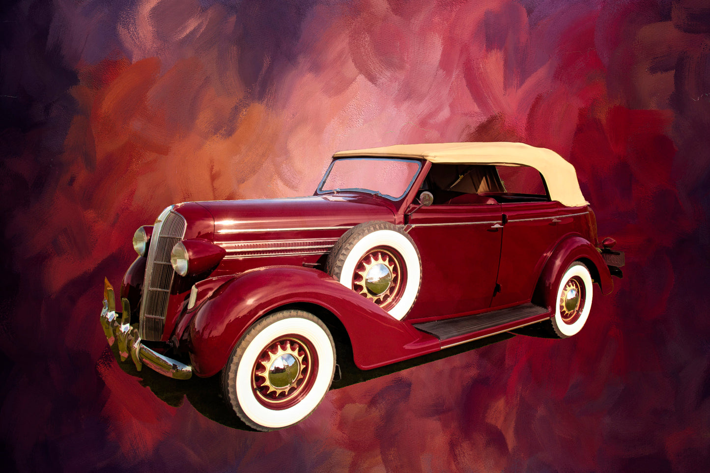 Classic Style Vintage Convertible Fabric Panel - TVC-009C
