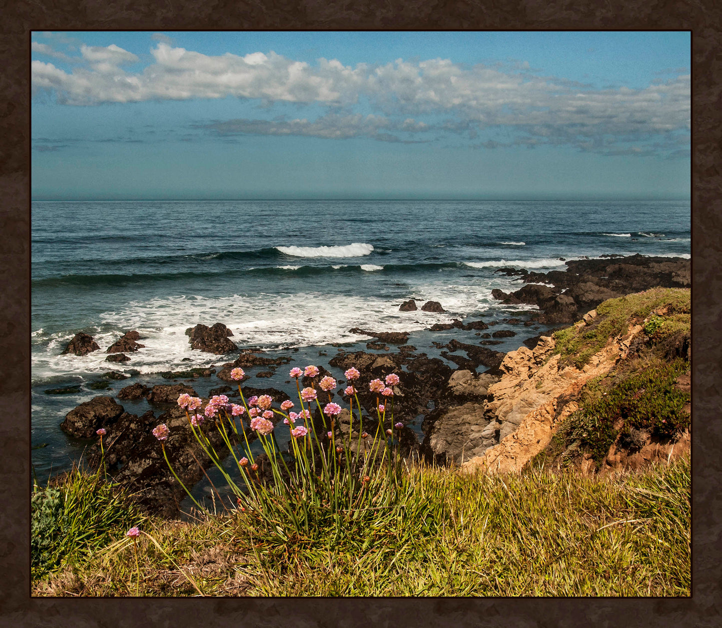 Central California Coast in Spring Fabric Panel - SCA-002C