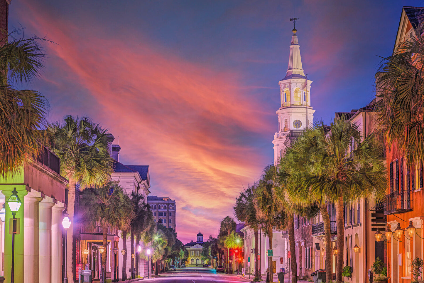 Charleston at Dusk Fabric Panel - SSE-004C