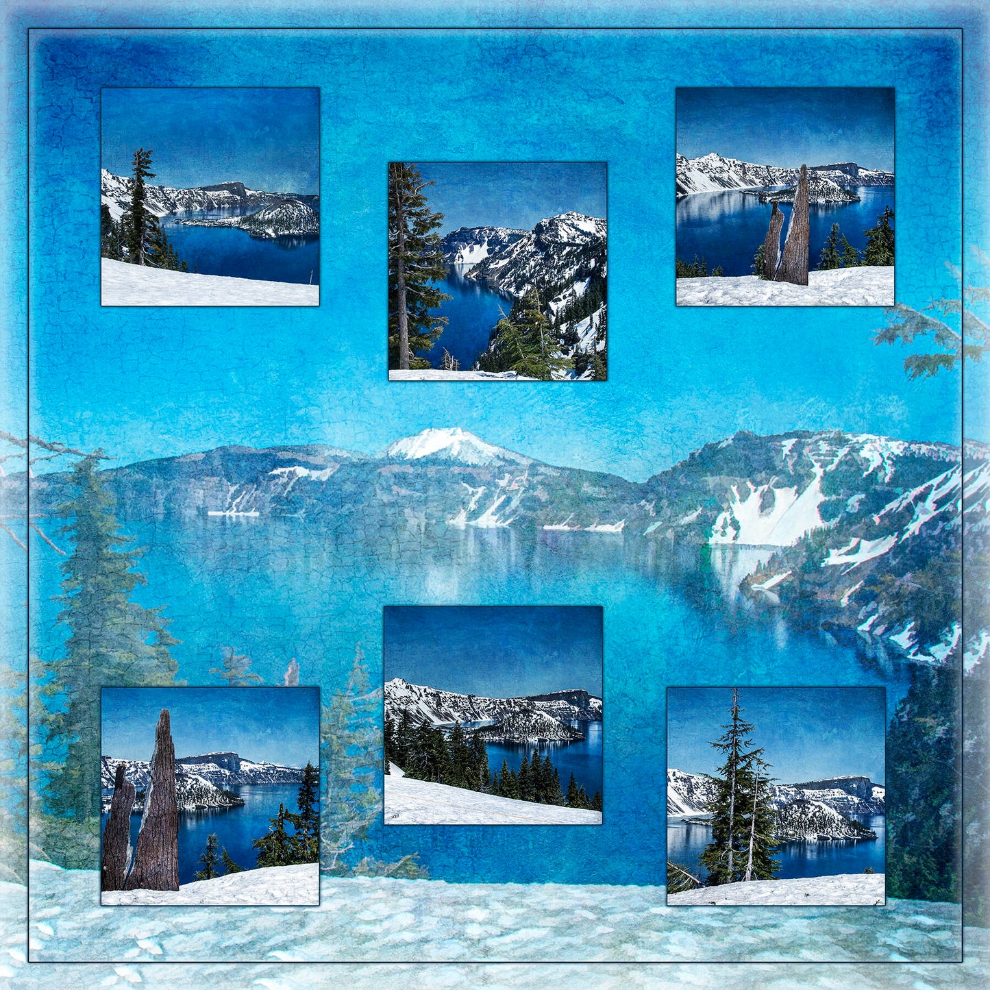 Crater Lake National Park Composite Fabric Panel - NPW-006C