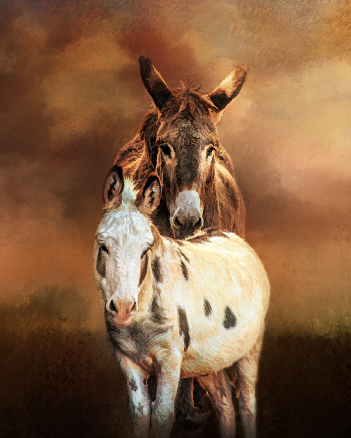 Donkey Buds Fabric Panel - AFF-004C