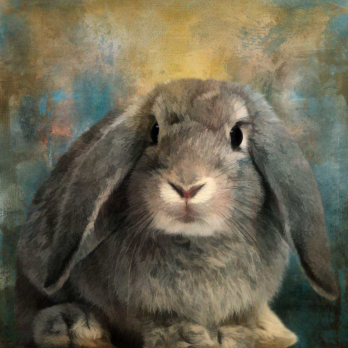 Flop Ear Bunny Fabric Panel - ADP-017C