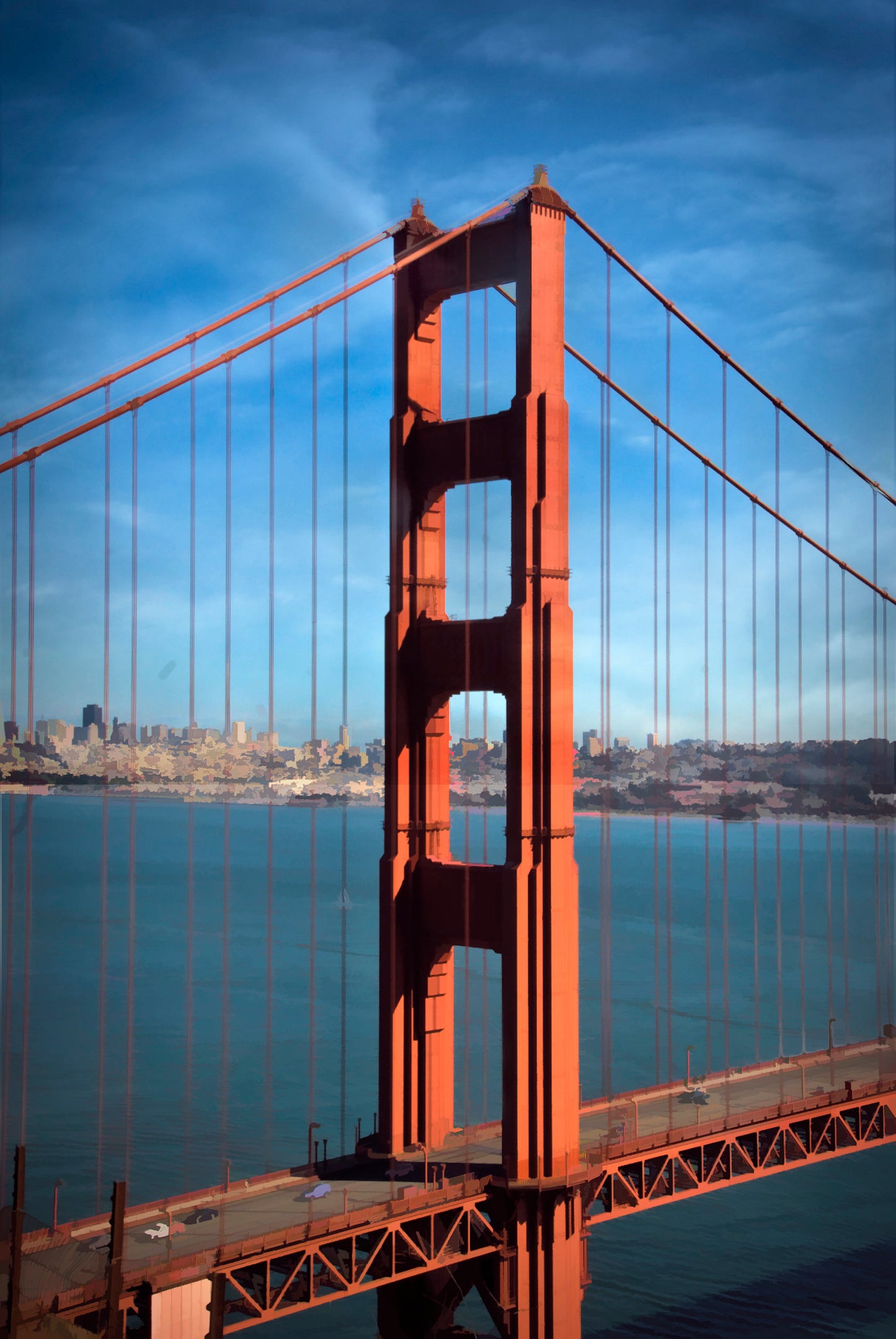 Golden Gate Bridge Fabric Panel - SCA-004C