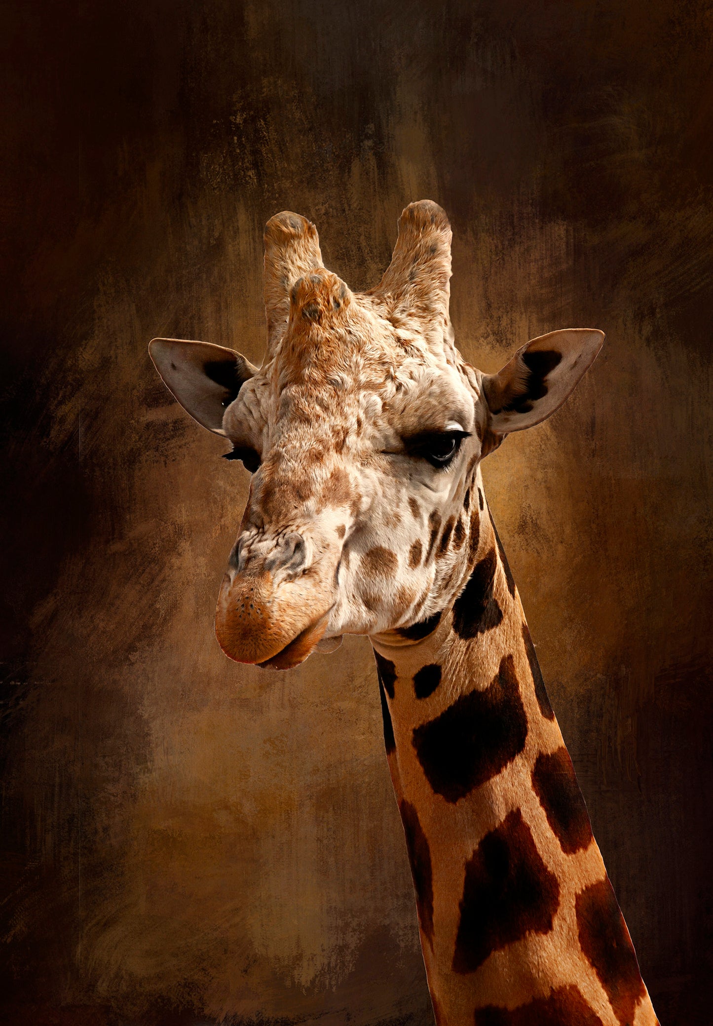 Fun Size Upright and Righteous Giraffes Fabric Panel - FUN-003