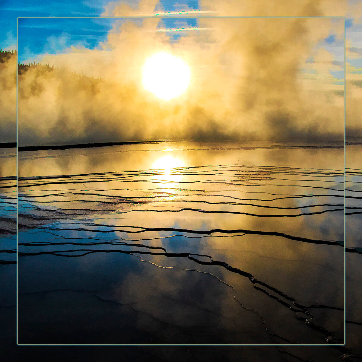 Grand Prismatic Sunset Fabric Panel - NPYS-002C