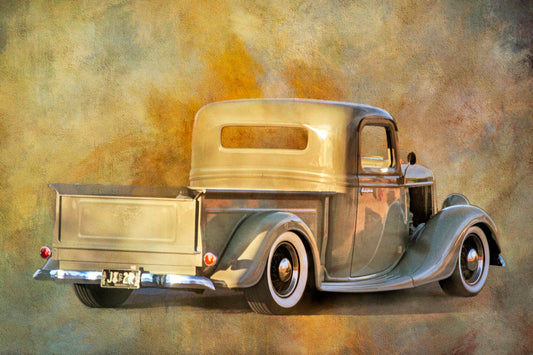 Leavin' Town Pickup Truck Fabric Panel - TVT-011C