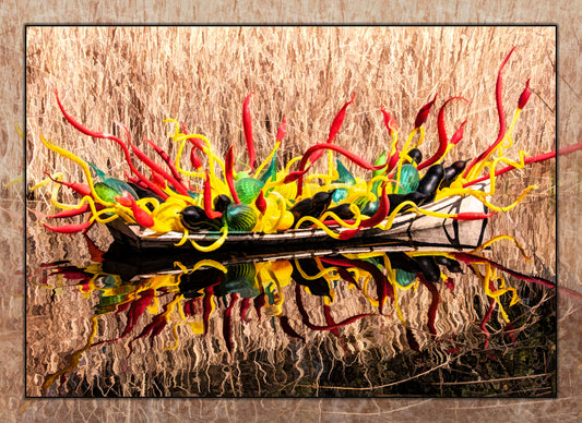 Mind Blowing Glass Reeds Fabric Panel - SAZ-012C