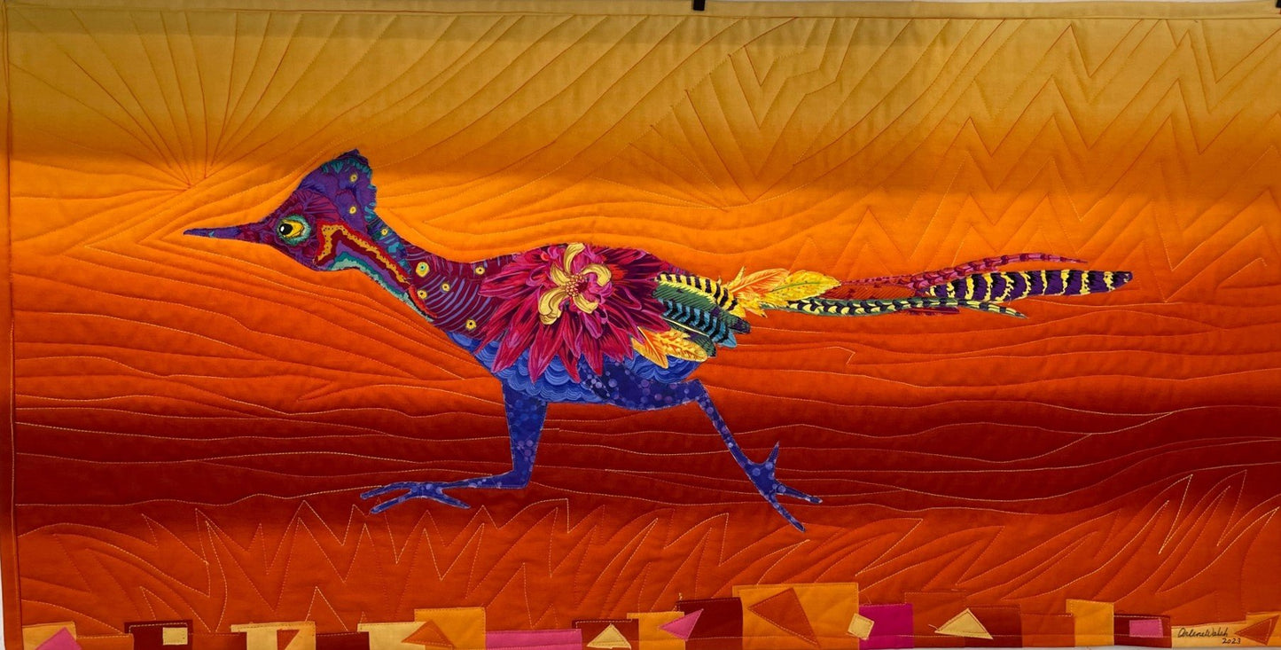 Sprint Collage Quilt Pattern - An Arlene Walsh Design, Southwest Pattern, Fused Applique