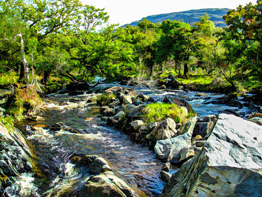 Irish Stream Fabric Panel - SAP-003C