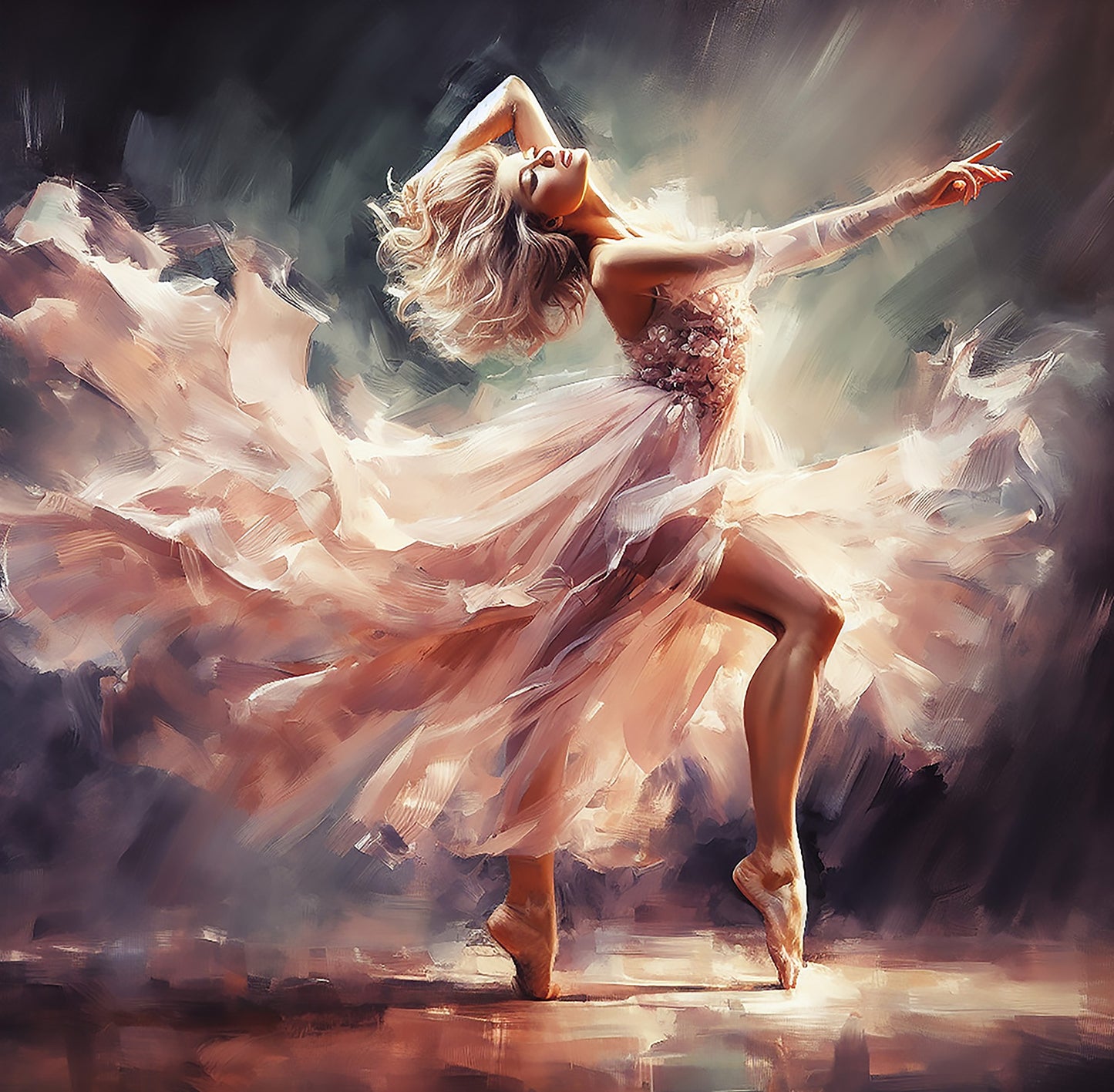 Ballet Dancer Fabric Panel - MAD-008C