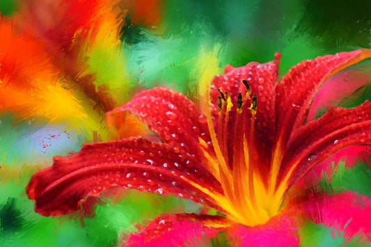 Lily Fabric Panel - FLR-041C