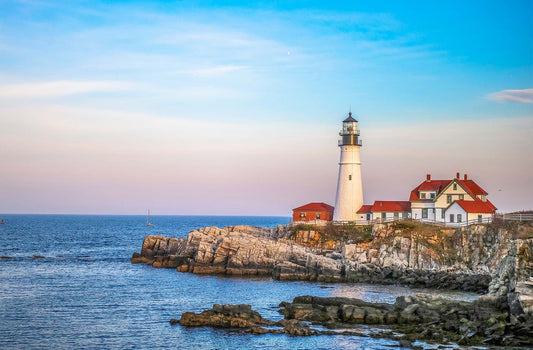 Portland Head Lighthouse Fabric Panel - OCE-039C