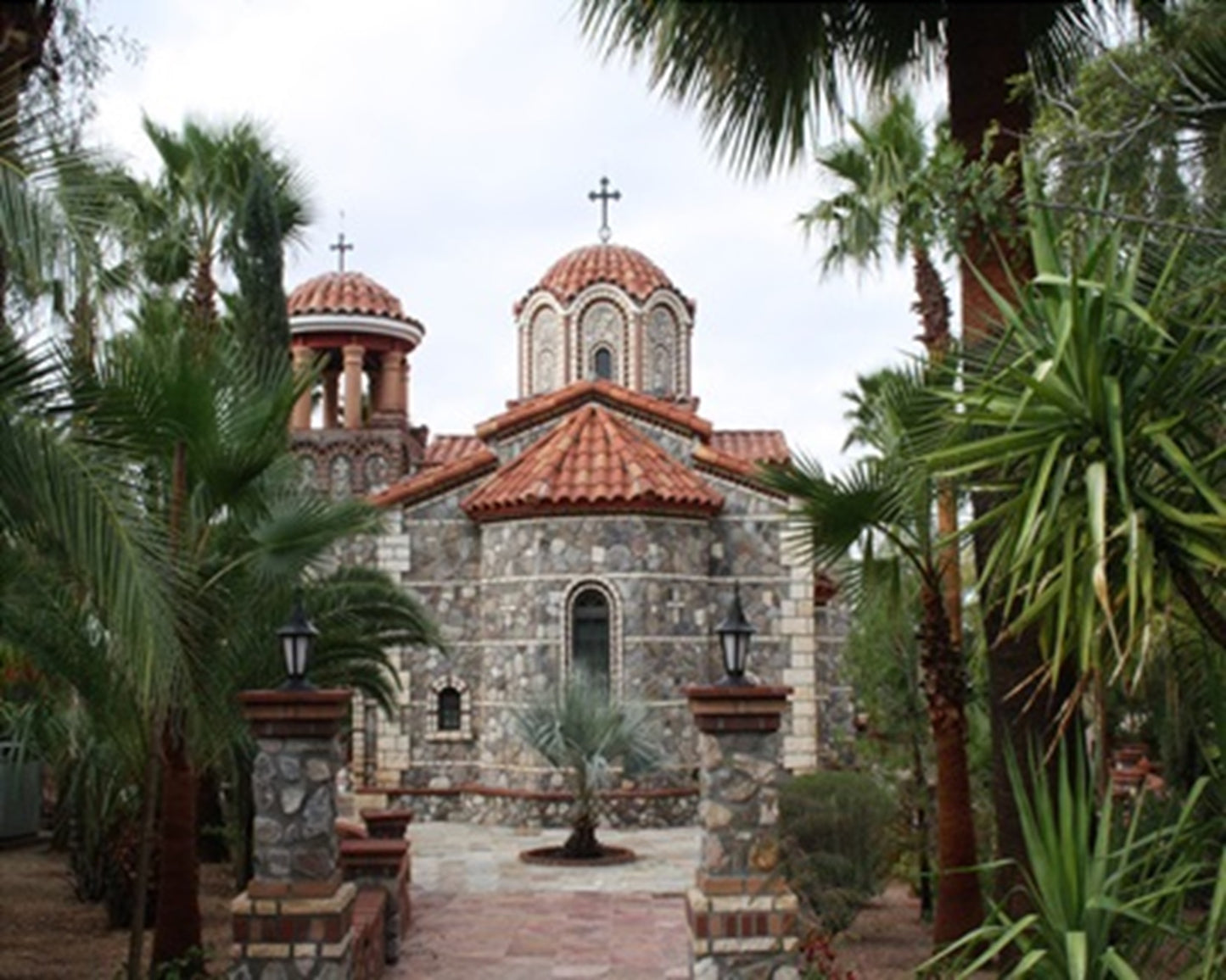 St. Anthony's Greek Orthodox Monastery Fabric Panel - CMR-001C