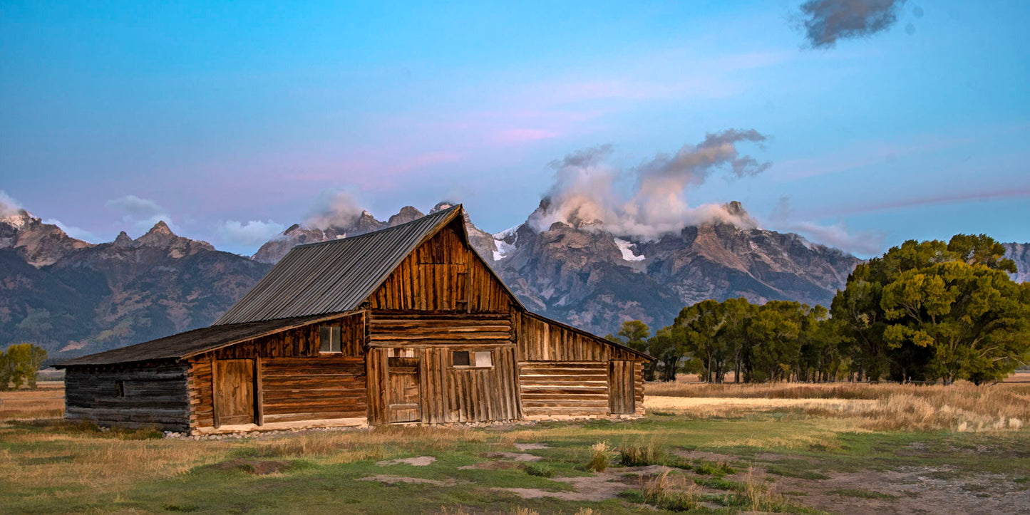 Grand Teton National Park Morman Row Moulton Barn Fabric Panel - NPGT-004C