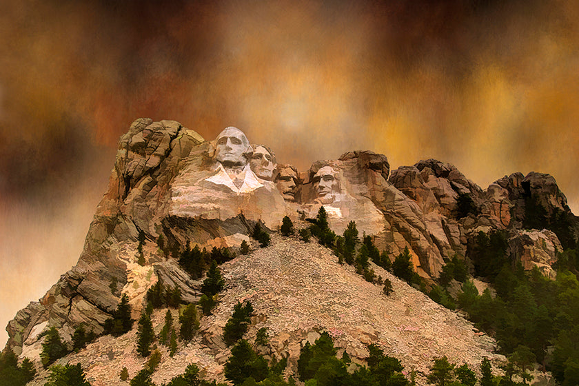 Mount Rushmore National Park Fabric Panel - NPW-004C
