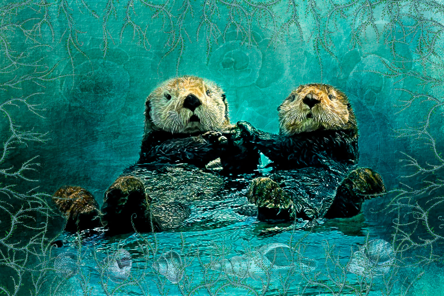 Fun Size Otter Buddies Fabric Panel - FUN-031