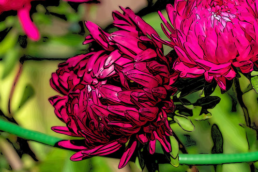 Pink Peony Fabric Panel - FLR-037C