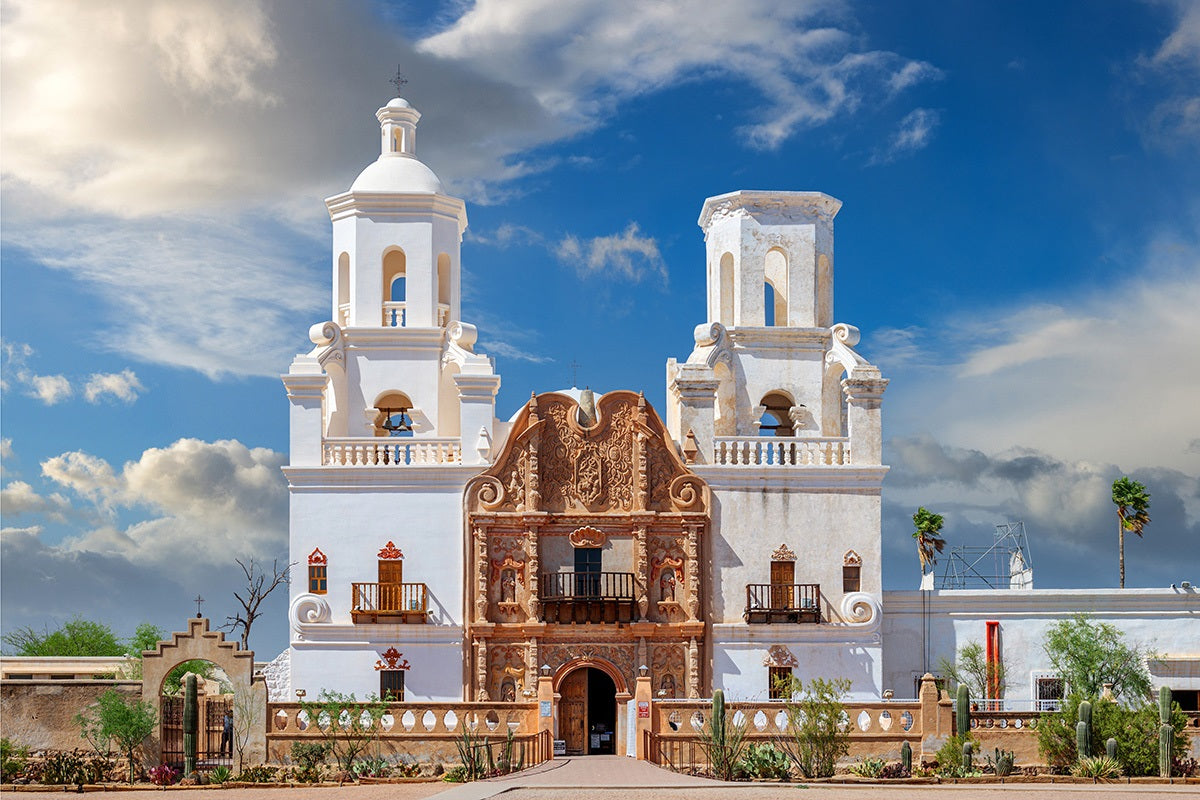 San Xavier Mission Fabric Panel - SAZ-014C