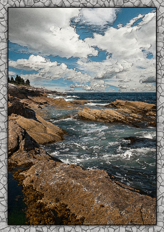 Sea and Sky Fabric Panel - SOC-003C
