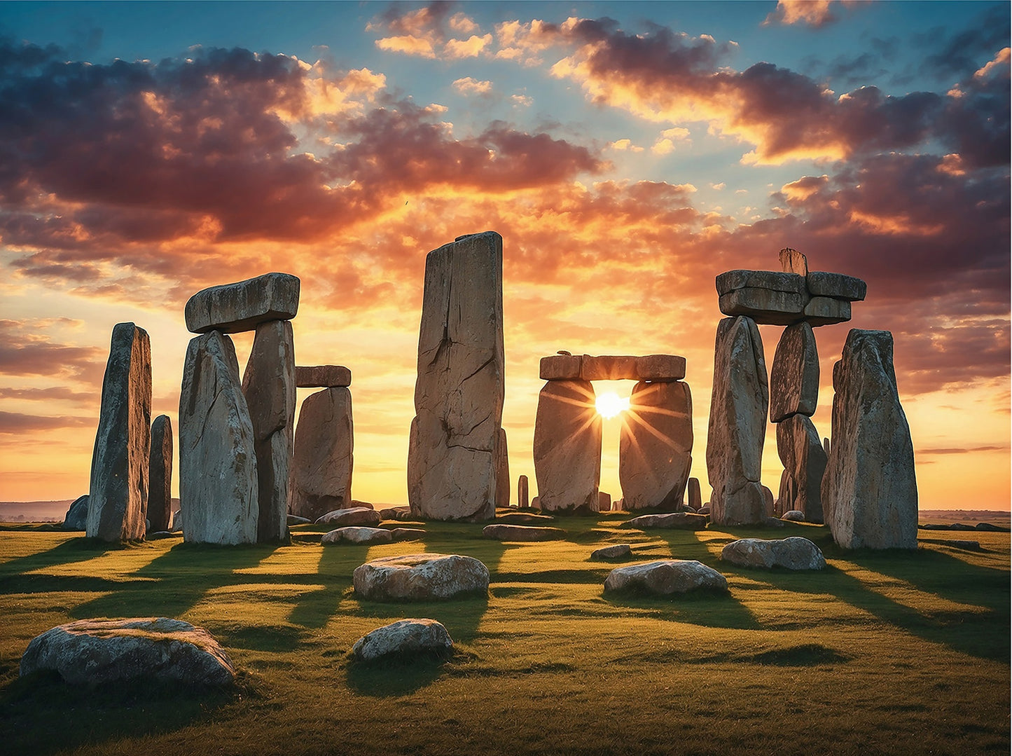 Stonehenge Lit Up Fabric Panel - SAP-012C