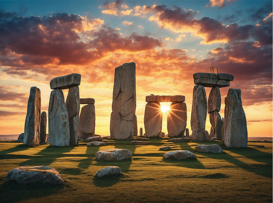 Stonehenge Lit Up Fabric Panel - SAP-012C