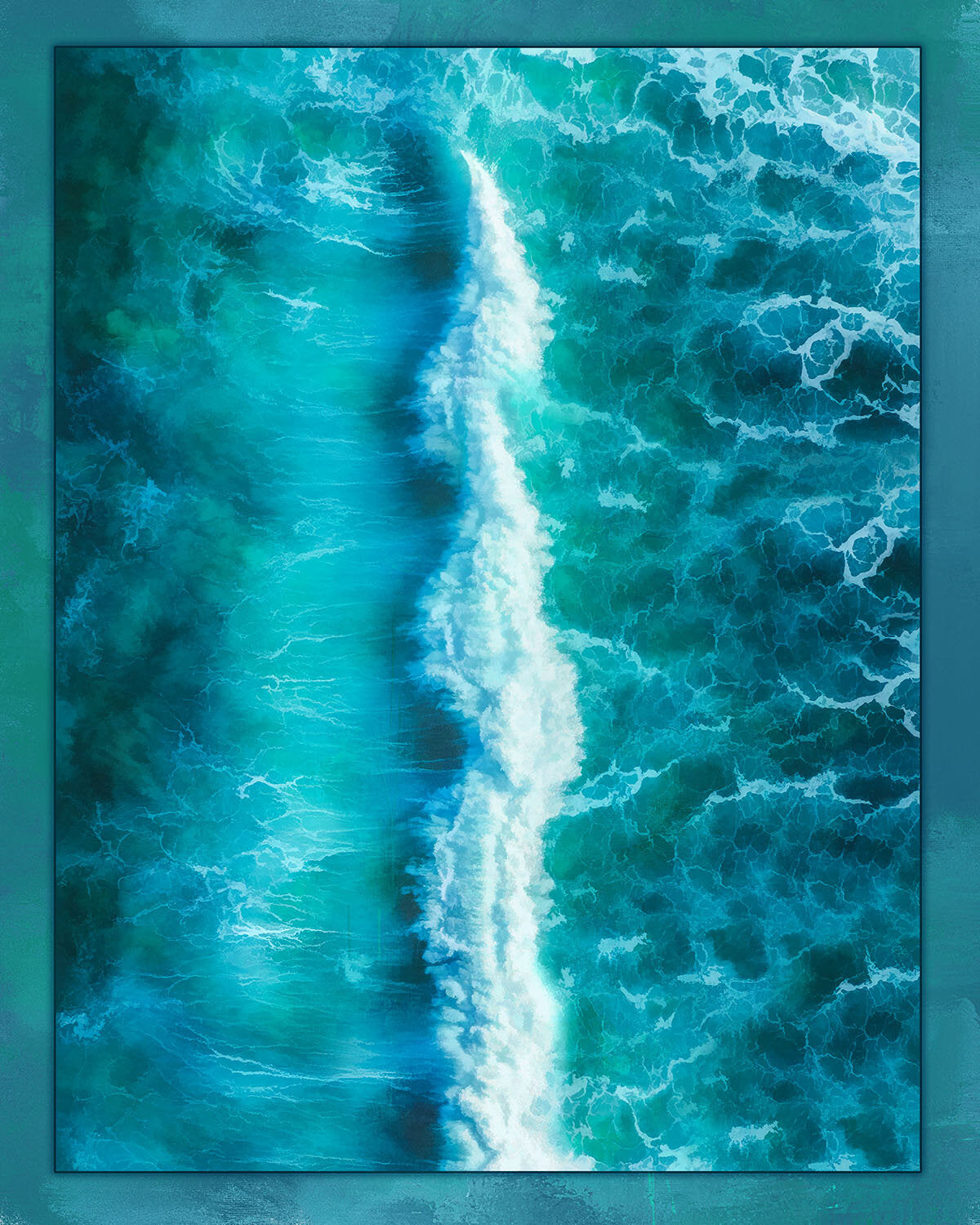 Bird's Eye View of the Surf Fabric Panel - OCE-050C