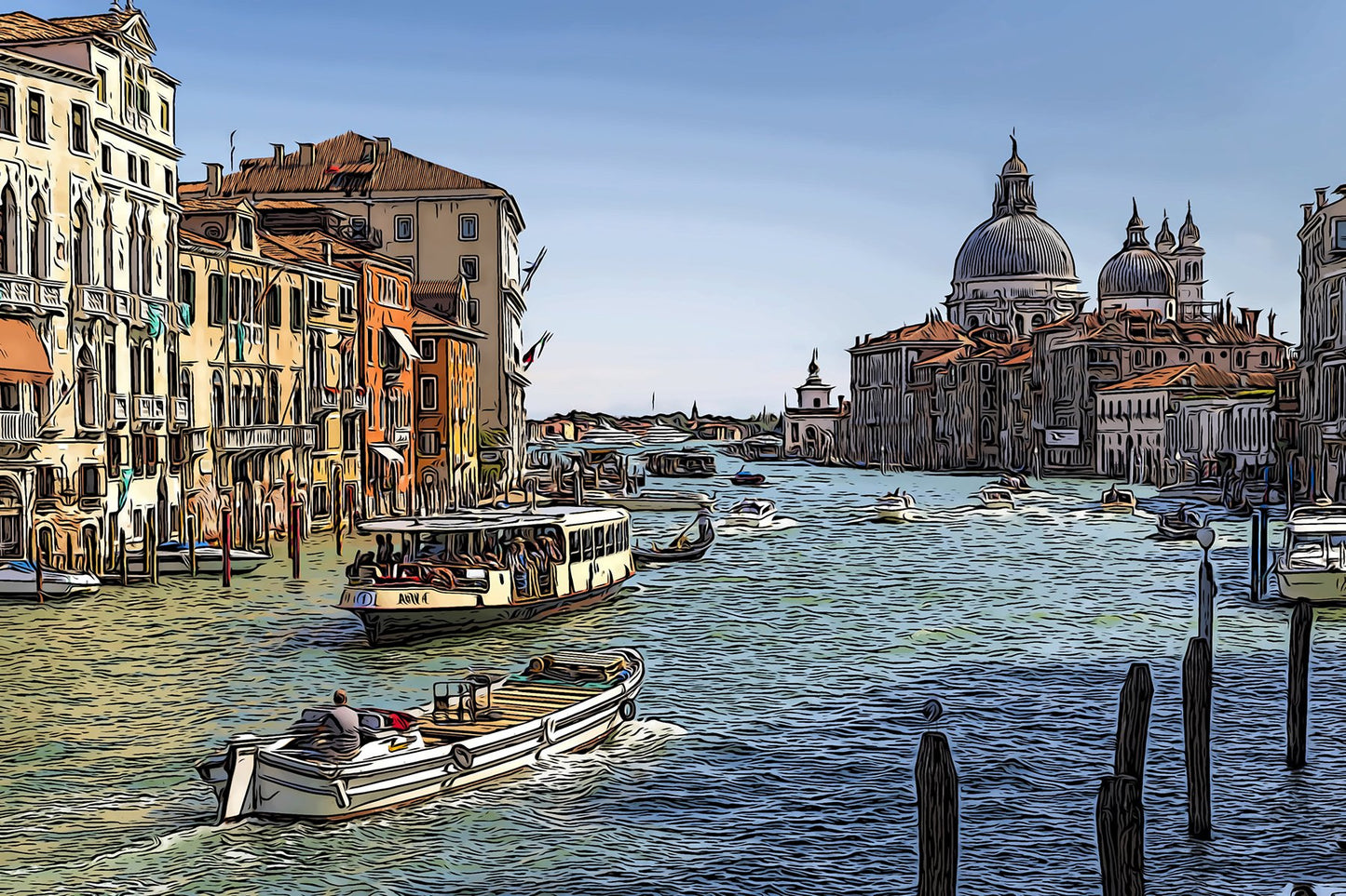 Venice Fabric Quilt Panel - SAP-007C