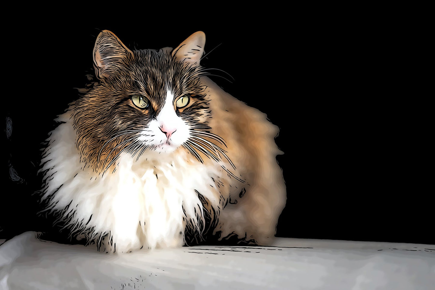 Waiting for Luch Fabric Panel - ADP-013C