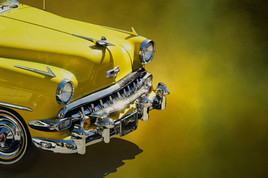 Lemon Yellow Chevy Fabric Panel - TVC-005C