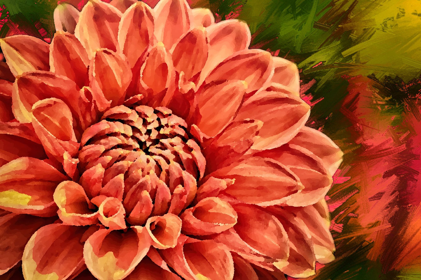 Zinnia Fabric Panel - FLR-039C