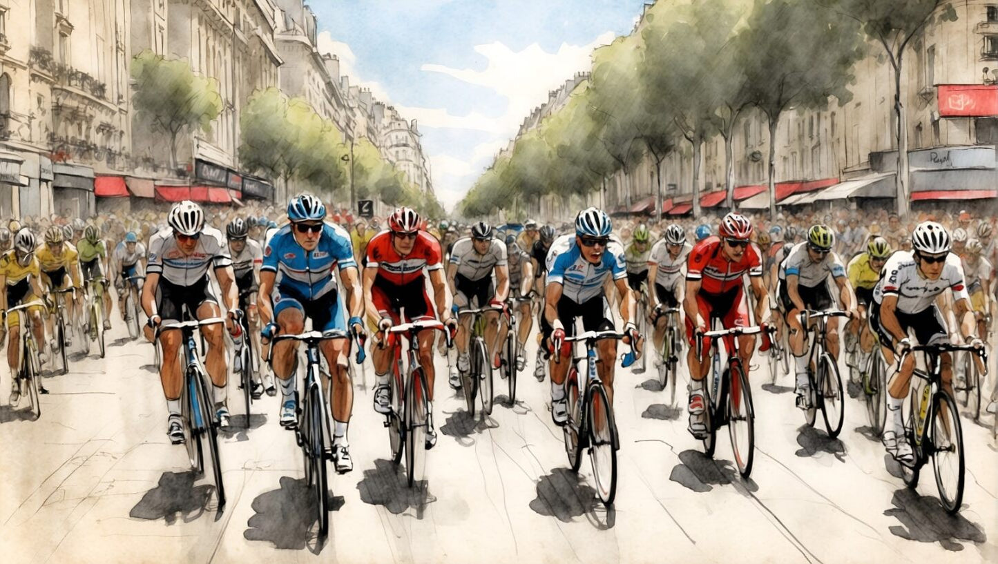 Small Morning Bike Race Quilt Panel - AFT-021