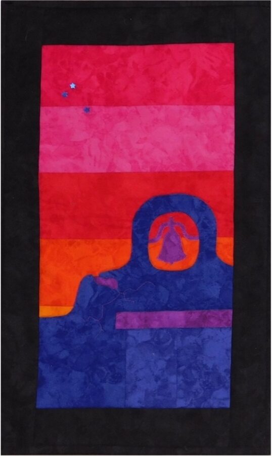 End of Day The Mission Quilt Pattern - An Arlene Walsh Design, Southwest Pattern, Fused Applique