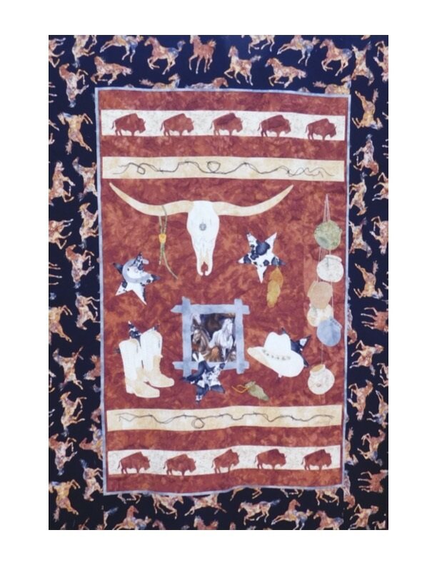 Western Pieces Quilt Pattern - An Arlene Walsh Design, Southwest Pattern, Fused Applique