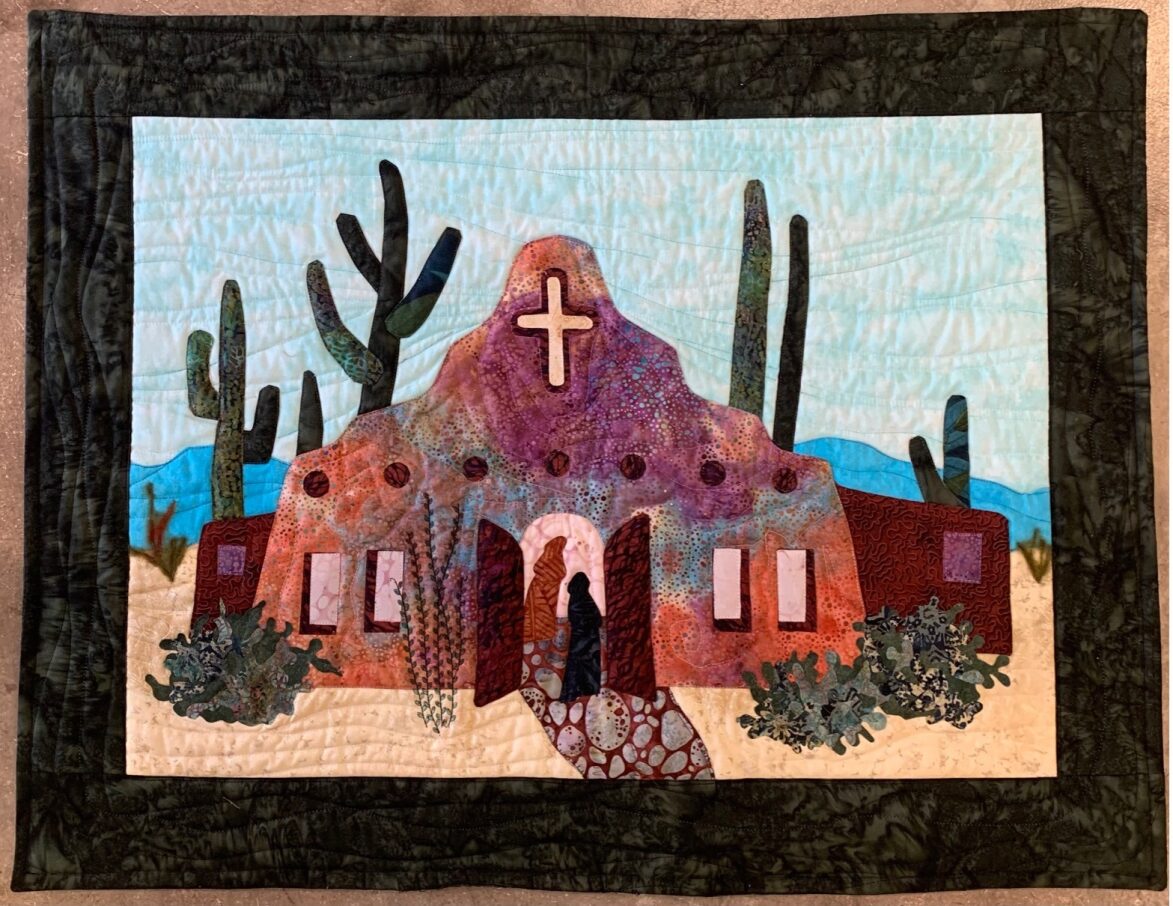 The Mission Quilt Fabric Kit and Pattern -An Arlene Walsh Design, Southwest Pattern, Fused Applique