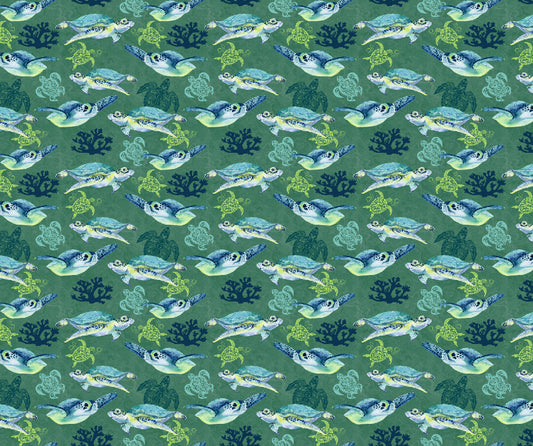Sea Turtle Fabric - FOFY-032 - Focus on Fabric Yardage