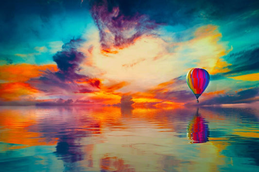 Mystic Moring Hot Air Balloon Ride Quilt Panel - AFT-001C