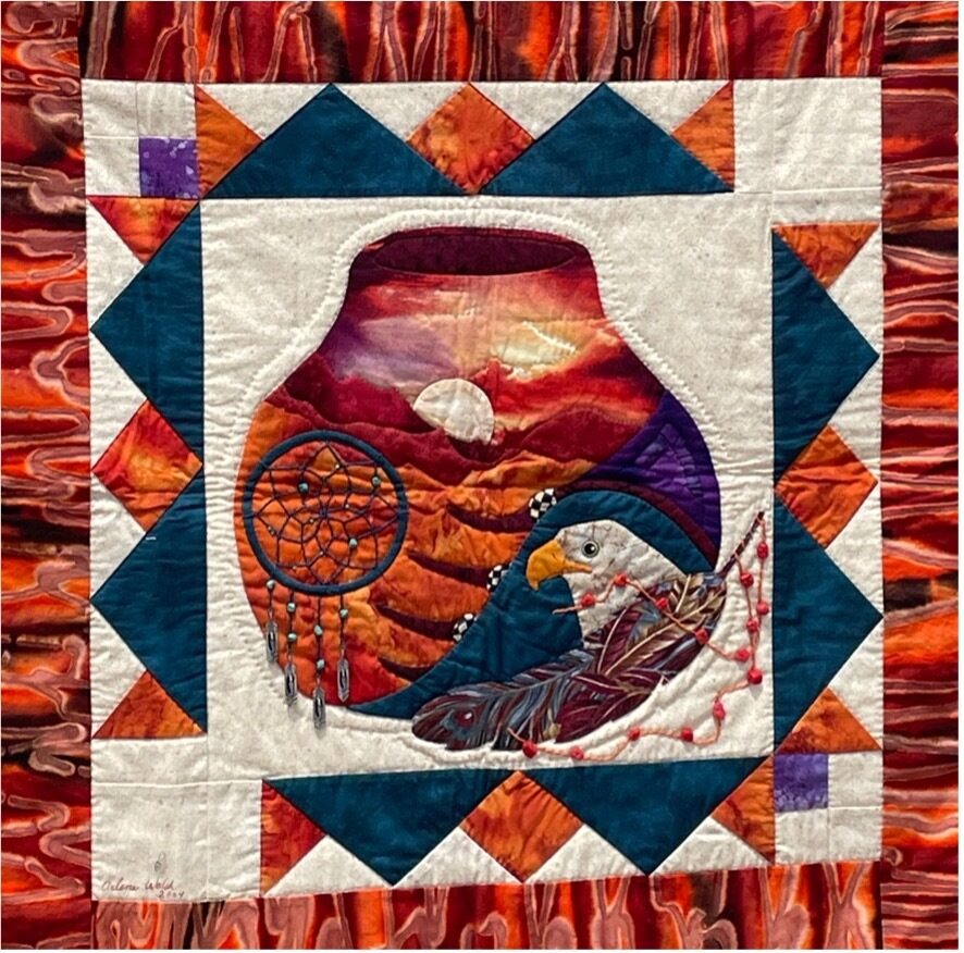 Suncatcher Quilt Pattern - An Arlene Walsh Design, Southwest Pattern, Fused Applique