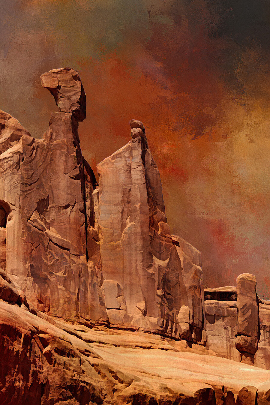 Arches National Park Three Gossips Fabric Panel - NPA-003