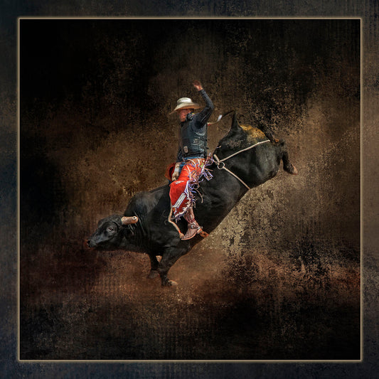 Bull Rider Fabric Panel - CBY-013