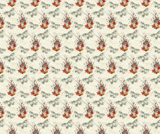 Butterfly Fabric with White Background - FOFY-028 - Focus on Fabric Yardage