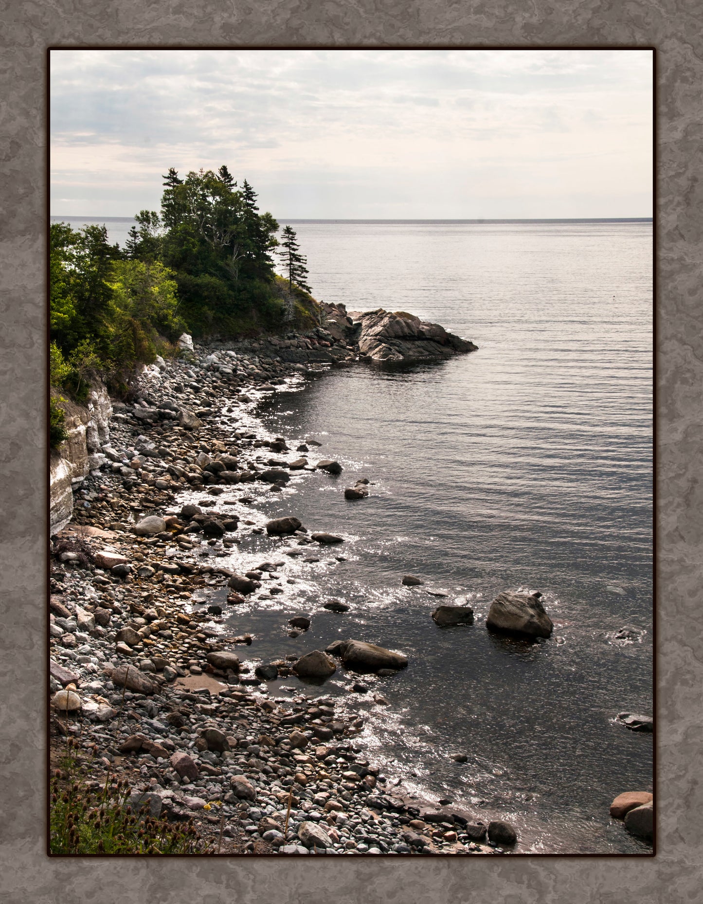 Cape Breton Nova Scotia Coastline Fabric Panel - SOC-006