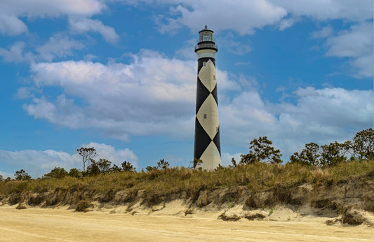 Cape Lookout North Carolina Lighthouse Fabric Panel - OCE-048