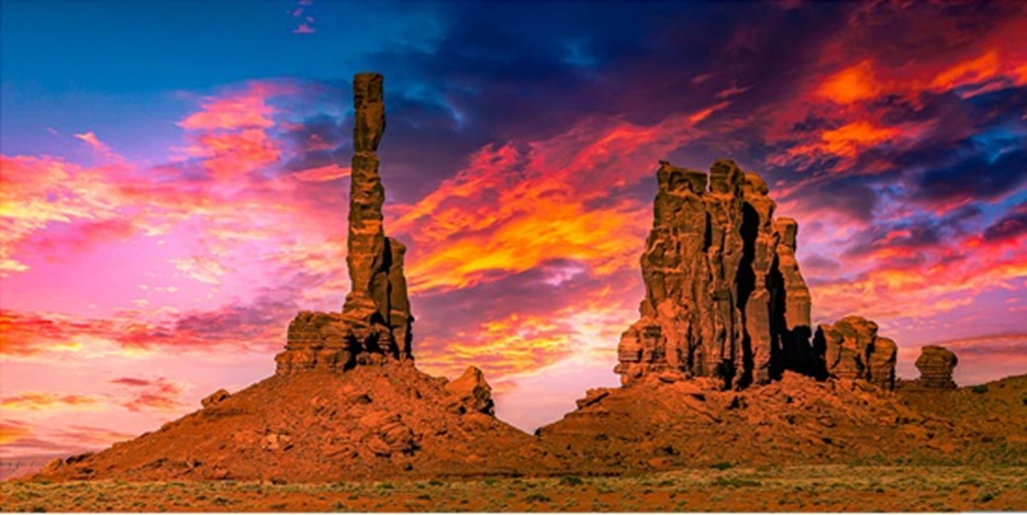 Monument Valley Totem Fabric Panel - SAZ-018