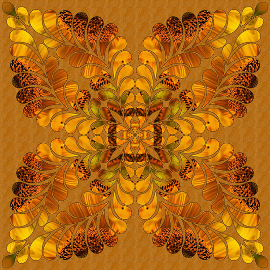 Daisy Kaleidoscope Fabric Panel - MAK-008