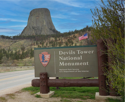 Devils Tower Park Entrance Fabric Panel - NPW-013